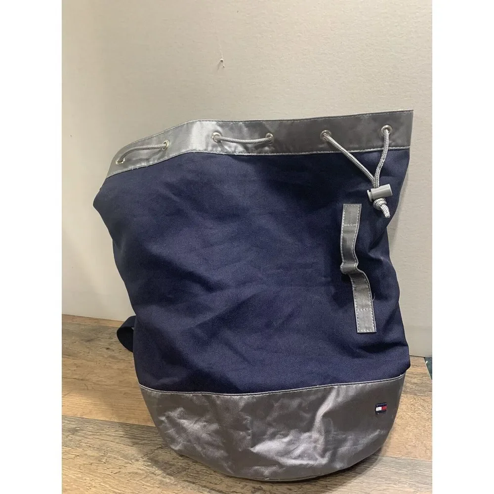 Tommy Hilfiger Cylinder‎ Large Bag Blue/Silver Backpack
